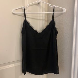 BP Black Lace Trim Tank